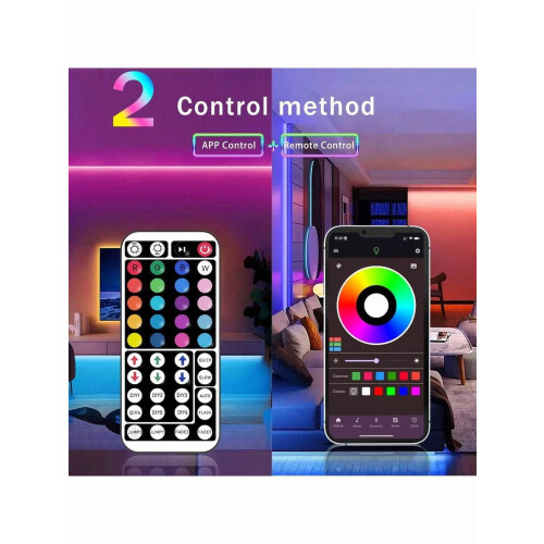 Έξυπνη λωρίδα LED RGB 16–100 πόδια με εφαρμογή τηλεχειριστηρίου & 2