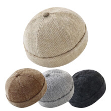Polyester Beanie Hat Unisex Adjustable Vintage Style