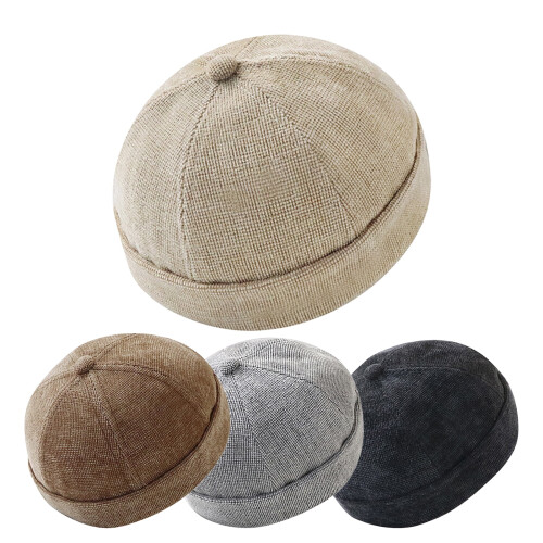 Polyester Beanie Hat Unisex Adjustable Vintage Style