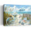 Beach Bicycle Canvas Art, Blue & Natural Tone 1
