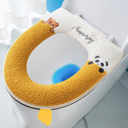 Thick Toilet Seat Cushion with Handle and Zipper