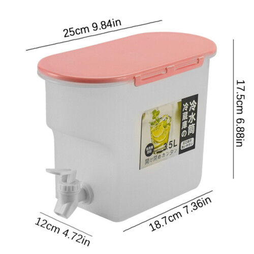 1-gallons kjøleskapsdrikkedispenser med kran 2