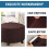 Round Ottoman Slipcover – Stretch Jacquard, Elastic 3