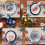 4 Pack Rose Placemats 12x18 Inches Polyester 5