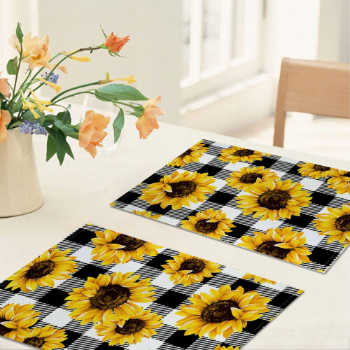 Cotton Linen Placemats 44x31 cm 4 Pack 2