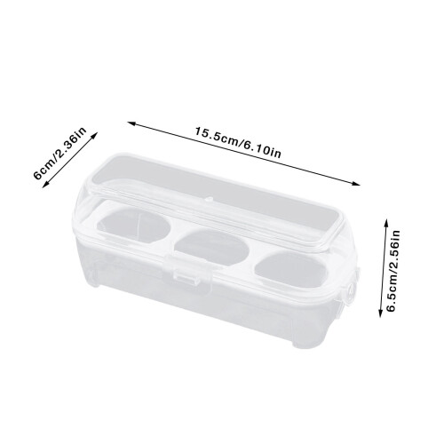 Transparente, stapelbare Eierablage – 3er-Pack, Weiß 1