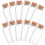 Mini Glass Vials with Cork Stoppers, Transparent, 12 pcs 4