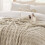 Nayueo plush checkerboard sofa blanket 70100cm tea green 4