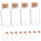 Mini Glass Vials with Cork Stoppers, Transparent, 12 pcs 5