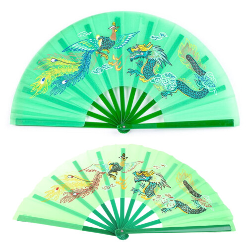 Leque dobrável de plástico para dança, decoração e presentes. 1