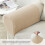 Set of 2 Jacquard Stretch Armrest Covers – Beige 4