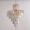 Modern 4-Light Gold Crystal Chandelier 40cm 5