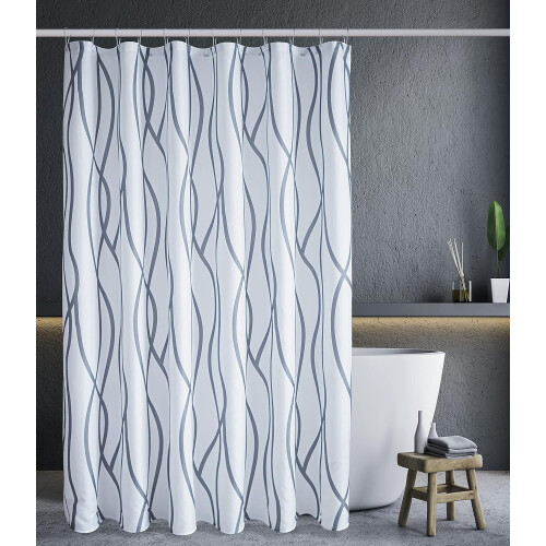 Textured Polyester Shower Curtain 72 x 72 in 1
