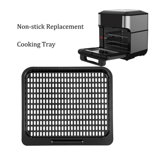 Ensemble de 3 grilles de cuisson en maille pour friteuse à air chaud – Carbone 2