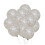 Silver Snowflake Latex Balloons 12 pcs 4