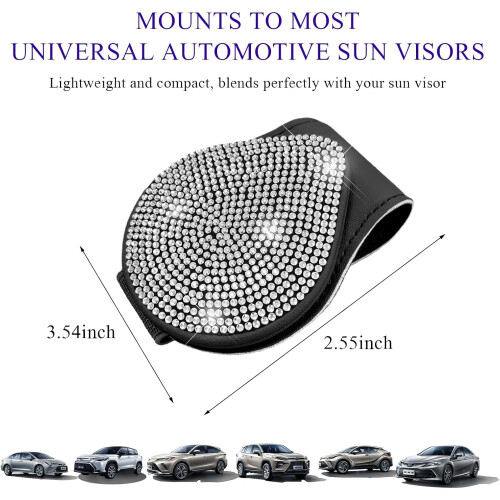 Suporte magnético para óculos de sol com strass. 1