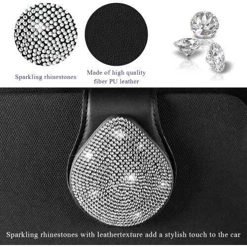 Suporte magnético para óculos de sol com strass. 2