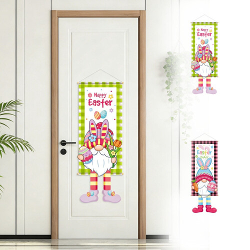 Påskebanner med kanin-eggdesign 1