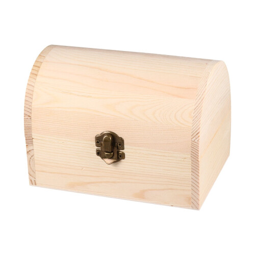Caja de madera maciza sin marca, 16,2 cm. 1