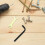 Curved Iron Lamp Stem Black 12.4 cm 4