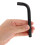 Curved Iron Lamp Stem Black 12.4 cm 5