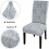 Modern Damask Chair Covers Set of 4 4