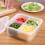 4-Compartment Plastic Storage Box with Drain Tray 3