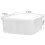 4-Compartment Plastic Storage Box with Drain Tray 4