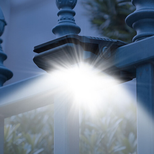 Solarbetriebene LED-Klemmleuchte mit Bewegungssensor, 3 Modi 2