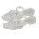 Damenmode, spitze Zehensandalen, Strandschuh,-Weiß 39 1