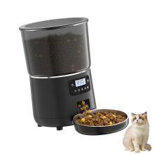 Automatischer Hundefutterspender aus ABS-Kunststoff, 4 l-Schwarz