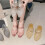 Damenmode, spitze Zehensandalen, Strandschuh,-Weiß 38 7