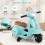 Kids' Electric Motorcycle 6V with LED Headlight, Blue 4