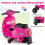 Kinder-Elektromotorrad (6V) mit LED-Scheinwerfer, Rosa 5