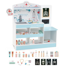 Juego de médico de madera para niños con 24 accesorios
