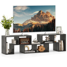 Soporte modular de madera para TV, 3 piezas, compatible con televisores de hasta 65"
