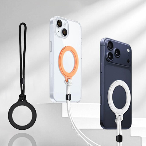 Magnetisk Telefonrem – Sort Hvid Orange 2