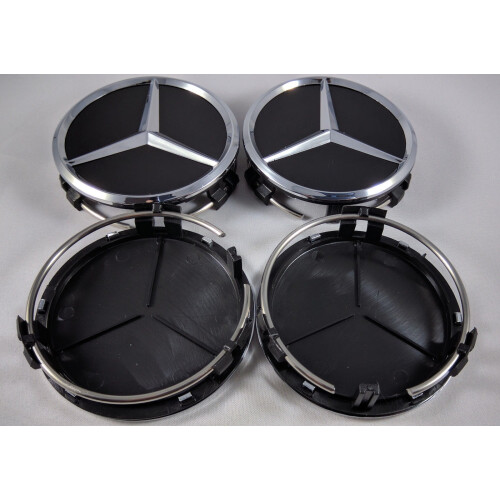 Καπάκια κέντρου τροχών Mercedes-Benz 75mm, συσκευασία 4 τεμαχίων 2