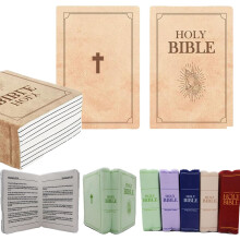 Livro de pelúcia em formato de Bíblia – abre, 33 cm