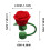 Roseformet silikonsugerørhette, 10 mm passform 3