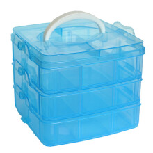 Clearance Home Textile Storage under $5 Clear Plastic Craft Beads Jewellery Storage Organizer Tool Box Case BU