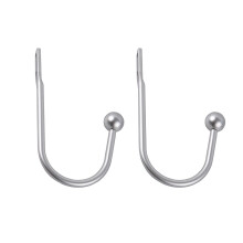 Brass Curtain Holdbacks 2-Pack, Wall-Mounted Decorative Drapery Hooks with Hardware – Compatible with Standard Curtains