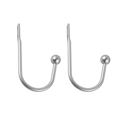 Brass Curtain Holdbacks 2-Pack, Wall-Mounted Decorative Drapery Hooks with Hardware – Compatible with Standard Curtains