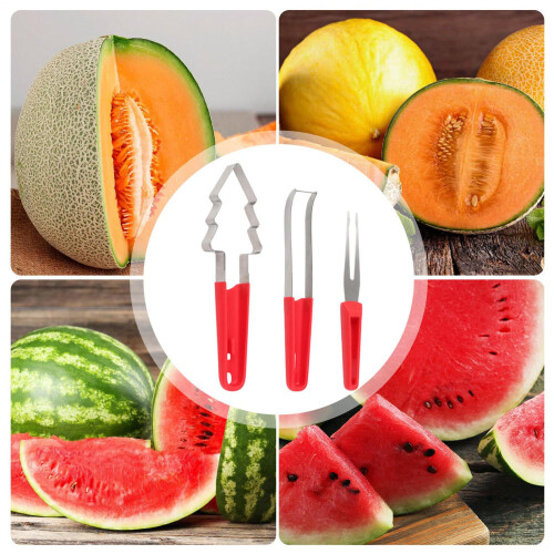 Wassermelonen-Ausstecher-Set mit Gabel und Kugelausstecher 2