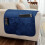 Navy Polyester Hanging Bedside Organizer Bag – 32.5 x 88 1