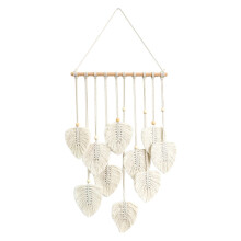 Macrame Wall Hanging Boho Home Decor, Handmade Cotton Rope Tapestry for Living Room & Bedroom – Compatible with Wedding Decoration