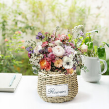 Vaso da fiori in rattan fatto a mano per piante grasse e da interno