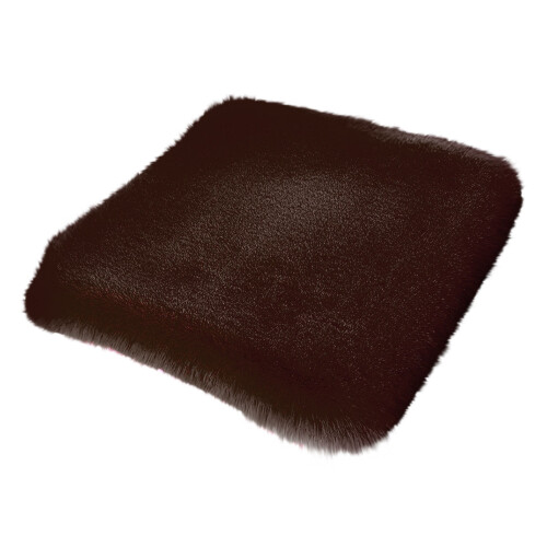Driver Seat Cushion Winter Plush Warm Thickened 17.7x17.7 1