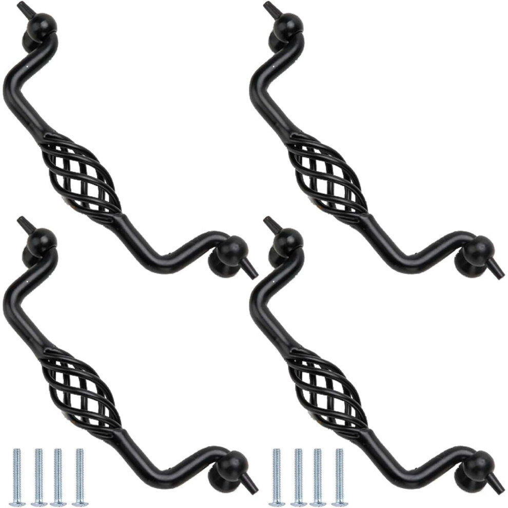 Black Round Cabinet Drawer Knobs Â Iron-Nickel Alloy, 9149926366164