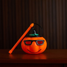 Halloween pumpkin LED lantern with funny expressions,